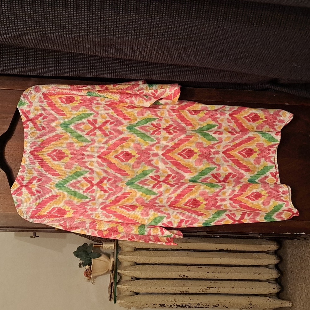 Woman's Multicolor Patterned Swimsuit Coverup - image 5